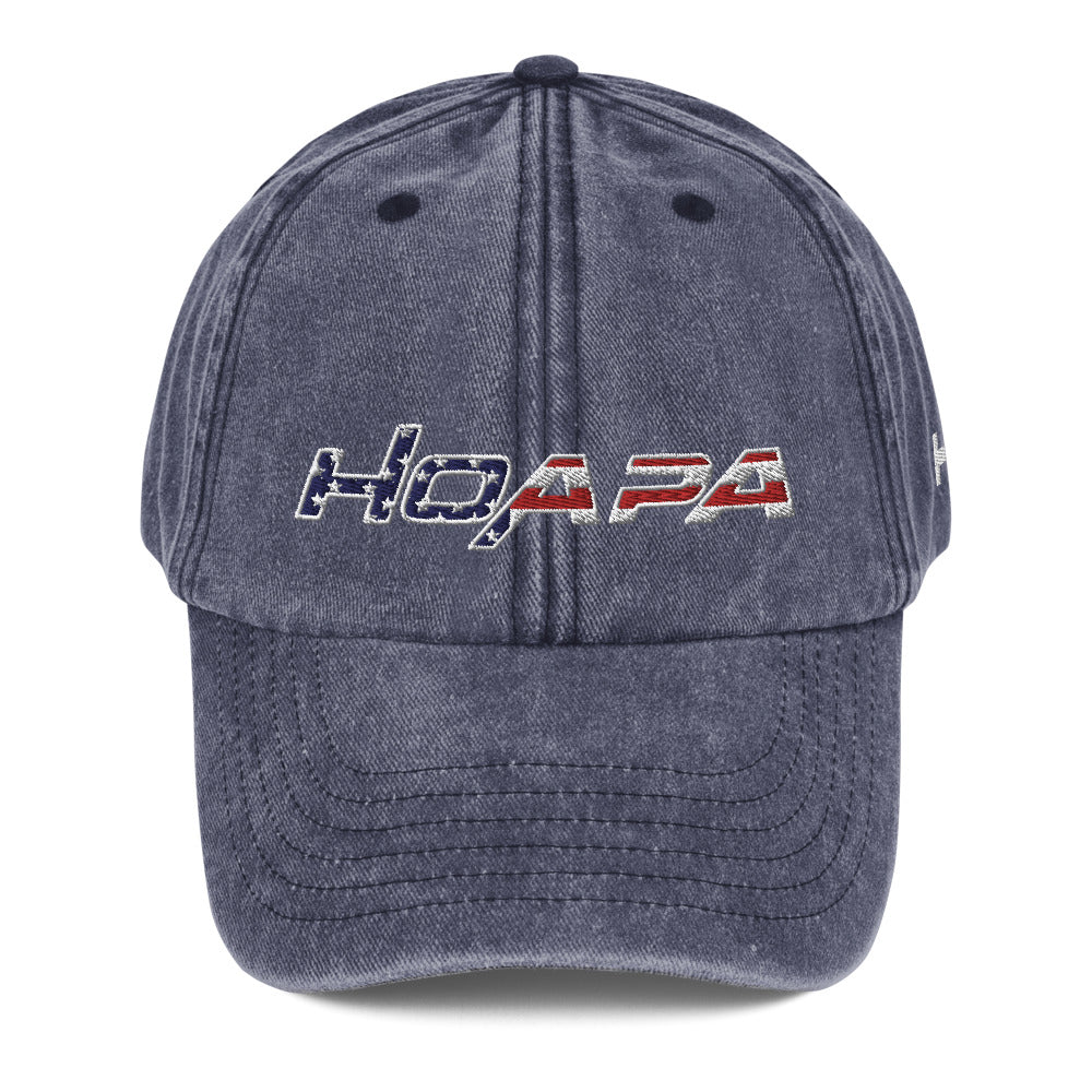 Hoapa USA Vintage Denim Dad Hat